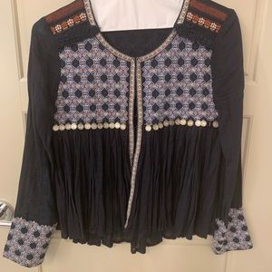 Navy cotton cardigan/jacket